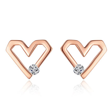 925 Sterling Silver Women Jewelry | Asymmetric Stud Earrings - F113 - Jewellery