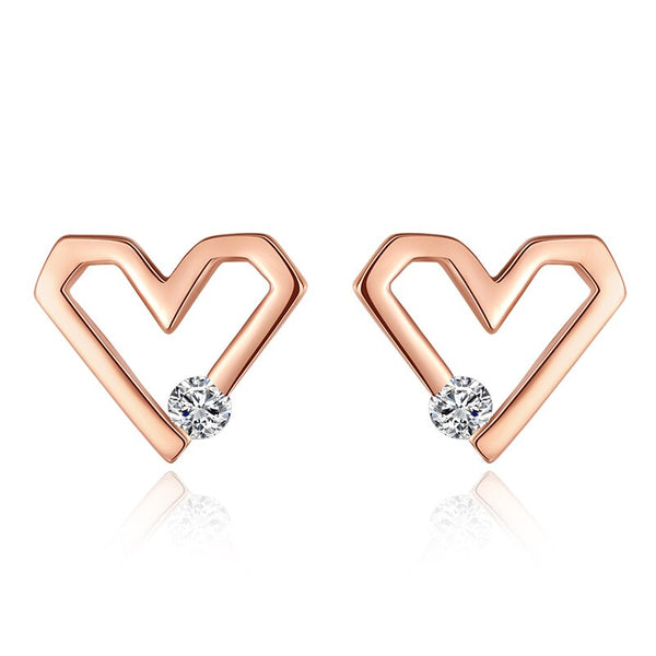 925 Sterling Silver Women Jewelry | Asymmetric Stud Earrings - F113 - Jewellery