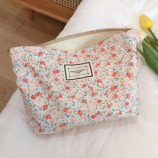Large Cotton Cosmetic Case