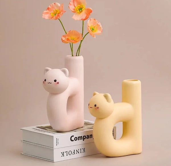 cute cat vase