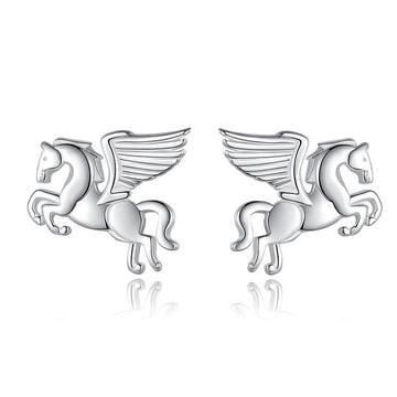 925 Sterling Silver Women Jewelry | Asymmetric Stud Earrings - DK061 - Jewellery