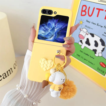 Pendant Case For Samsung Z flip5 - YellowGJ / For Samsung Z Flip 5