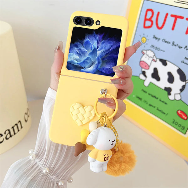 Pendant Case For Samsung Z flip5 - YellowGJ / For Samsung Z Flip 5