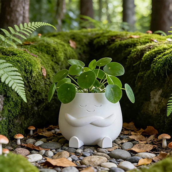 2PCS Lucky Plant Pots, Cute 3D Printed Succulent Planters for Indoor Plants, Aesthetic Flower Pots for Succulents