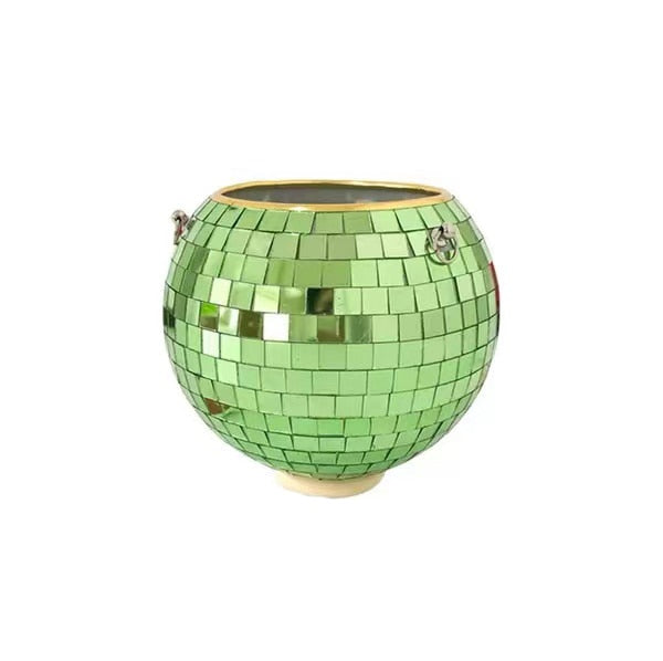 Disco Ball Planter - 15CM-Green - Home decor