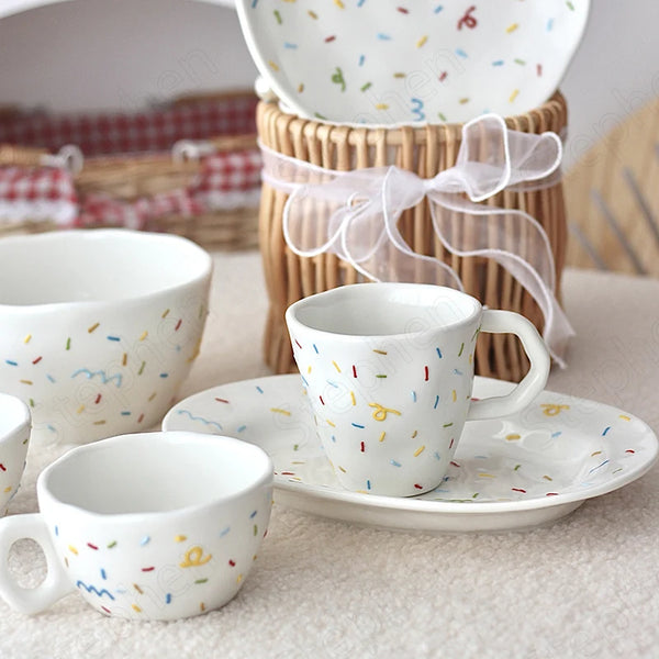 Handheld Irregular Ceramic Dinner Plates