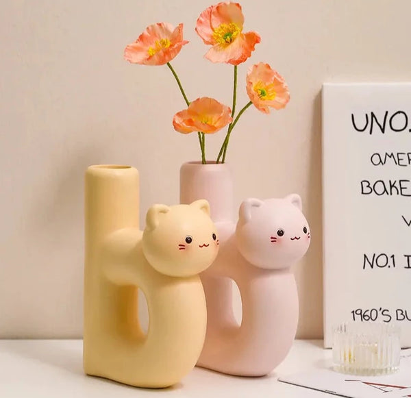 cute cat vase