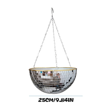 Disco Ball Planter - 25CM-Silver - Home decor