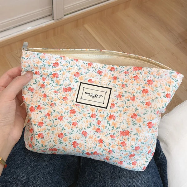 Large Cotton Cosmetic Case