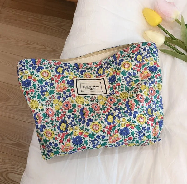 Large Cotton Cosmetic Case