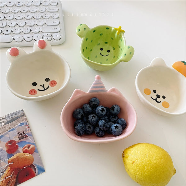 Animal ceramic bowl set