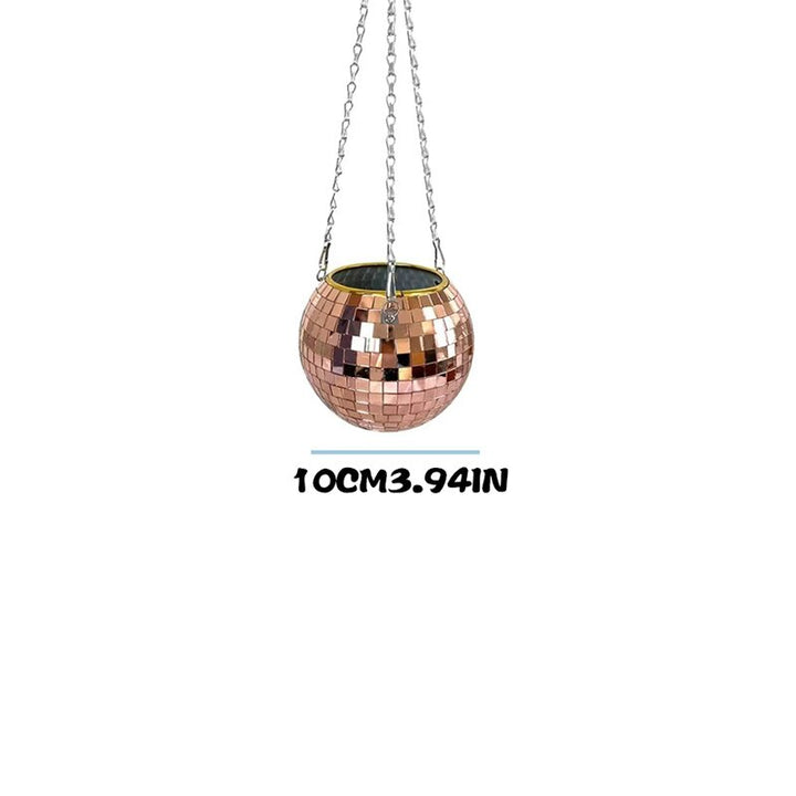 Disco Ball Planter - 10CM-Rose Gold - Home decor