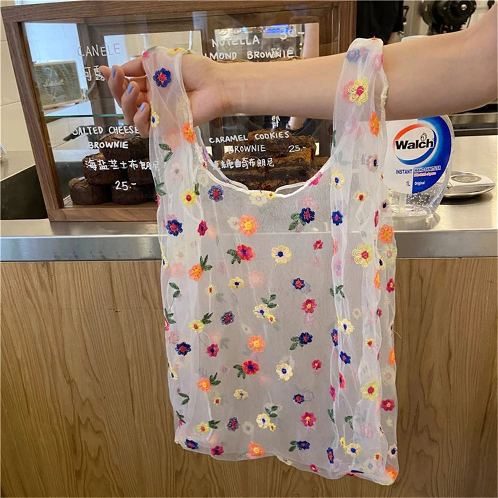 Mesh shopping bag - C - tote bag