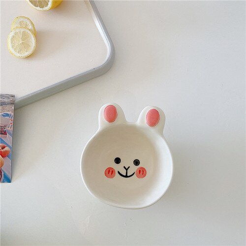Cute Ceramic Dip Bowl - Bunny Dipping Bowl - Home decor