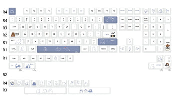 PBT Keycaps 134 Keys | Cherry profile | Mechanical keyboard - 134 keys chreey - Mechanical keyboard