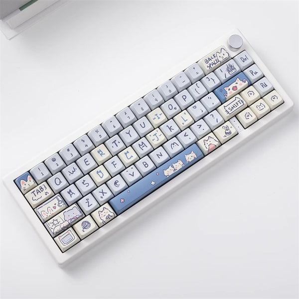  Blue keycaps set