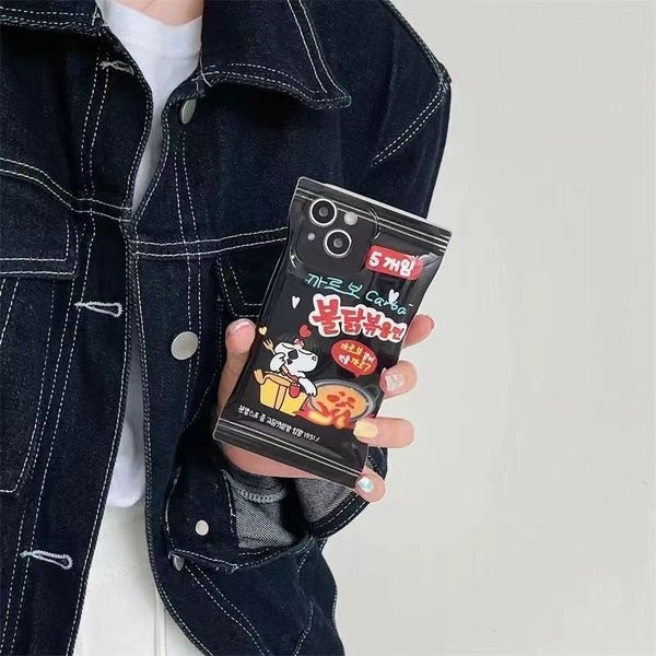 Korean Turkey Noodles Phone Case For iPhone 14 13 12 11 Pro XS MAX XR 7 8 Plus SE2020