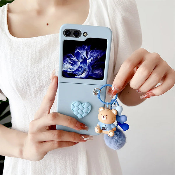 Pendant Case For Samsung Z flip5 - BlueGJ / For Samsung Z Flip 5