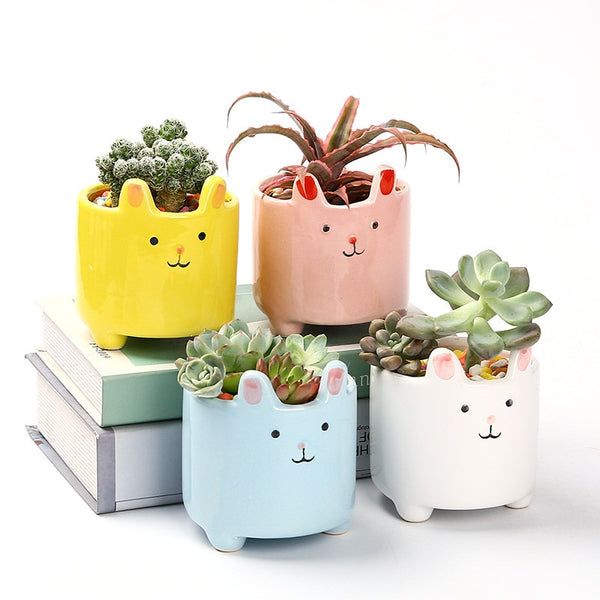 Bunny shaped planter