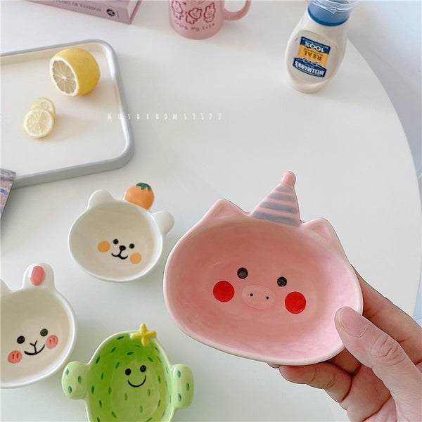 Cute Ceramic Dip Bowl - Home decor