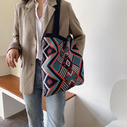 Knitted tote bag