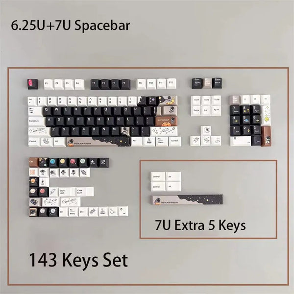 Black keycaps set