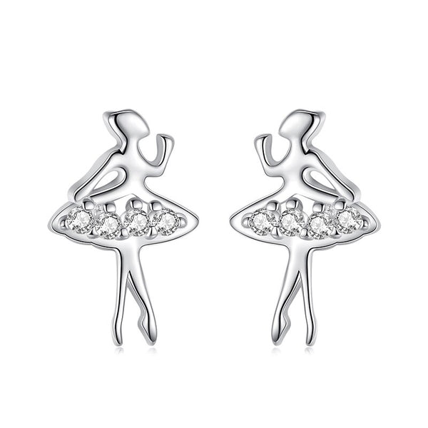 925 Sterling Silver Women Jewelry | Asymmetric Stud Earrings - F139 - Jewellery