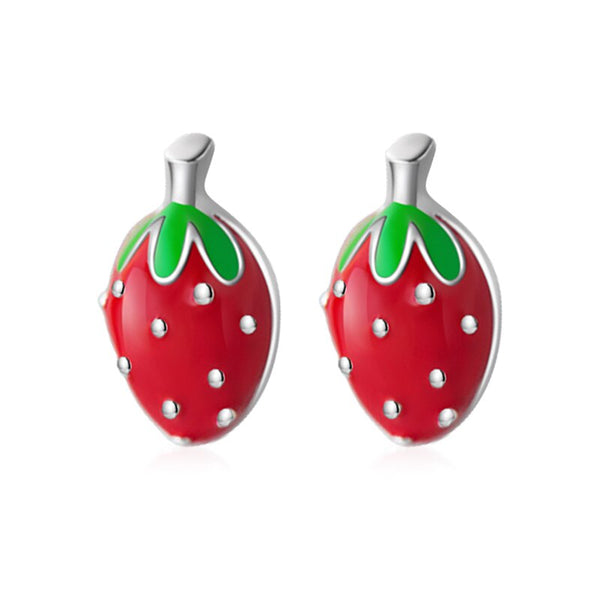 Strawberry studs earrings