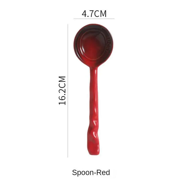 Colorful Ceramic Spoon Set - Bring Vibrancy to Your Kitchen - Style G