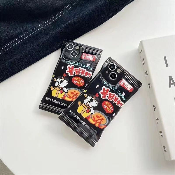 Korean Turkey Noodles Phone Case For iPhone 14 13 12 11 Pro XS MAX XR 7 8 Plus SE2020