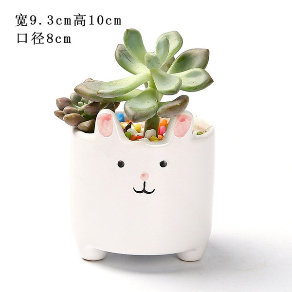 Bunny shaped planter