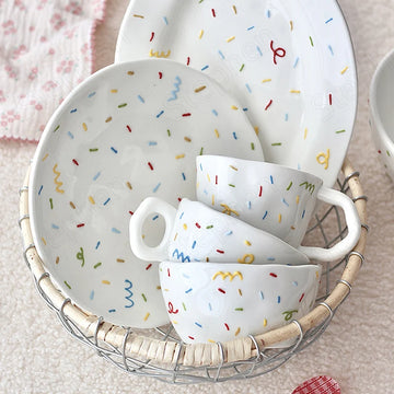 Handheld Irregular Ceramic Dinner Plates