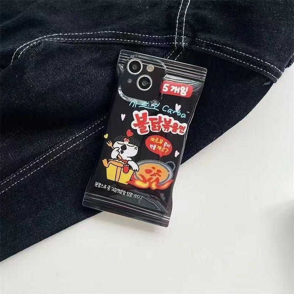 Korean Turkey Noodles Phone Case For iPhone 14 13 12 11 Pro XS MAX XR 7 8 Plus SE2020