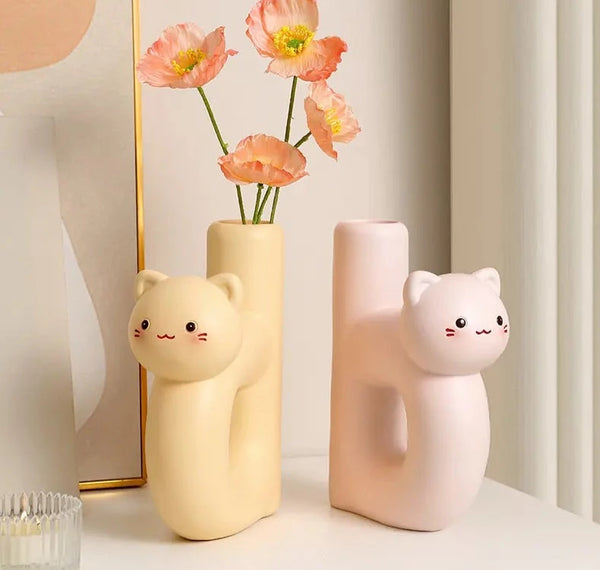 cute cat vase