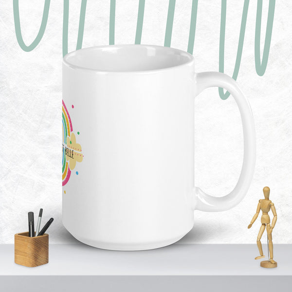 Pretty coffee mug - 15 oz