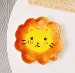 children's plates yellow-lion / 8 inch