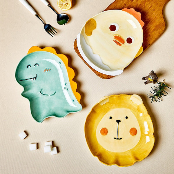 cute ceramic children plates