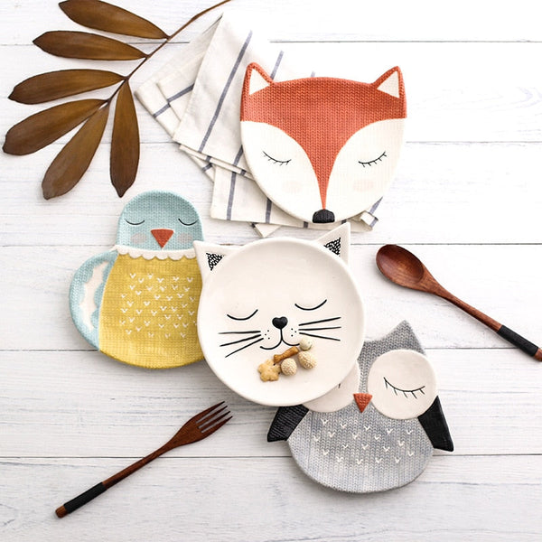 cute ceramic children plates