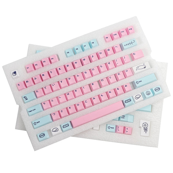 gmk-key acid house keycap cherry profile for mx switch gk61 64 108 6.25u/7u space bar sweet girl dye sublimation anime japan key