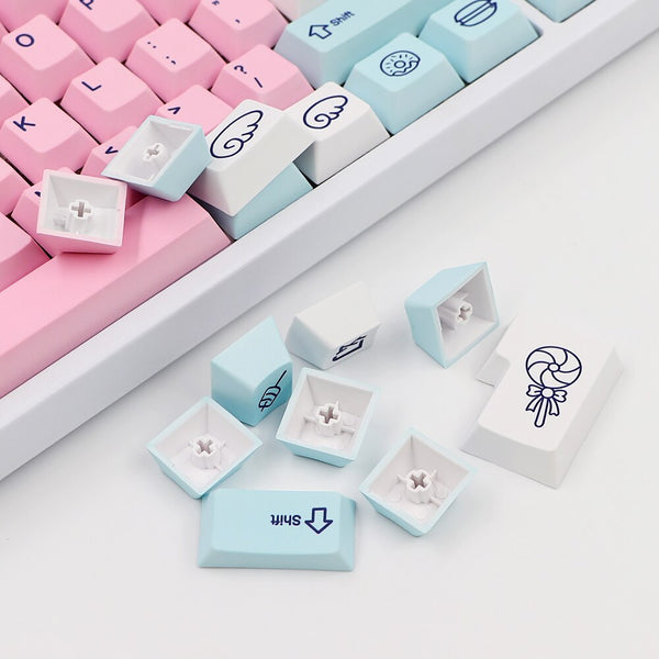 gmk-key acid house keycap cherry profile for mx switch gk61 64 108 6.25u/7u space bar sweet girl dye sublimation anime japan key