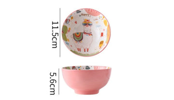 Ceramic Tableware | Pink tableware - Black - Home decor