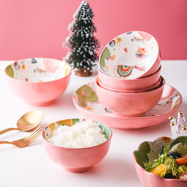 Ceramic Tableware | Pink tableware