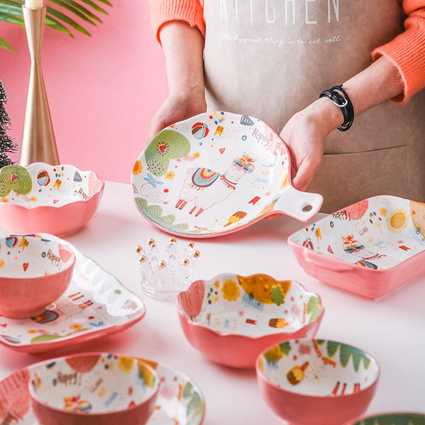 Ceramic Tableware | Pink tableware