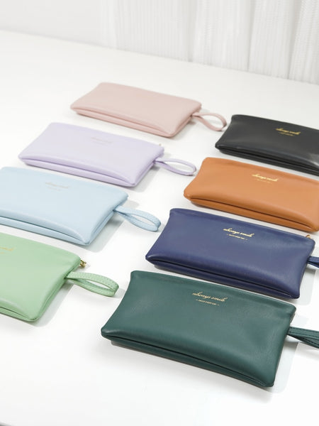 leather cosmetic bag