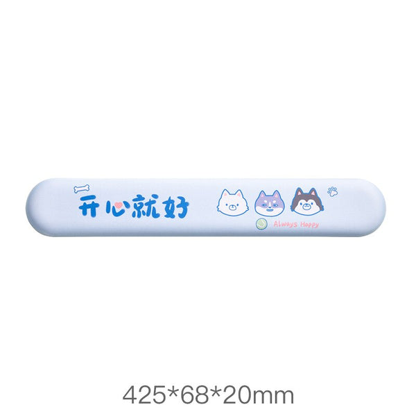 Mouse Pad with Keyboard Wrist Rest Set - h round wrist pad