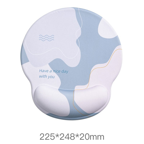 Mouse Pad with Keyboard Wrist Rest Set - sm round mousepad