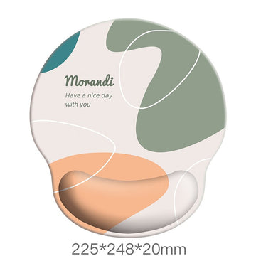 Mouse Pad with Keyboard Wrist Rest Set - s round mousepad