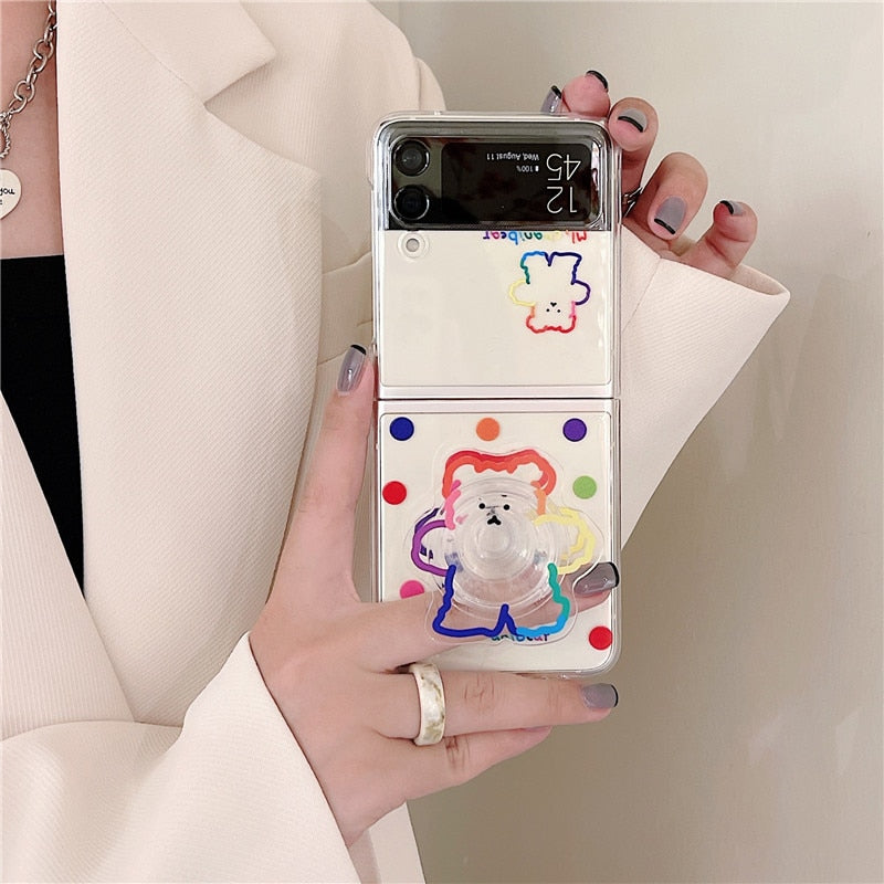Samsung Galaxy Z Flip 3 Case Korea  Samsung Galaxy Z Flip 3 Case Cute -  Cute Phone - Aliexpress
