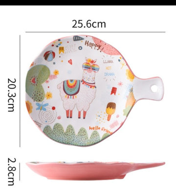 Ceramic Tableware | Pink tableware - Yellow - Home decor