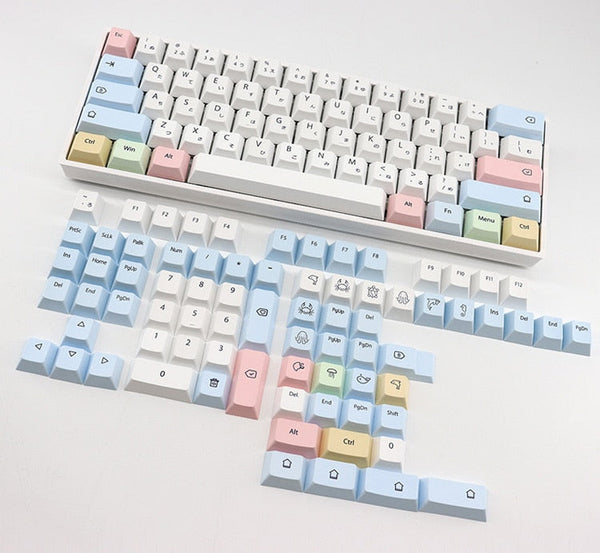 kawaii keycaps without keyboard | cute keycaps set | japanese keycaps set